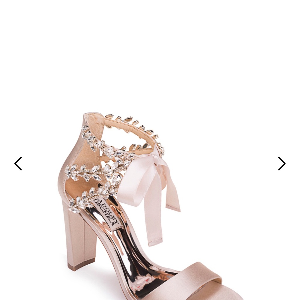 Badgley Mischka Everafter Embellished Block Heel